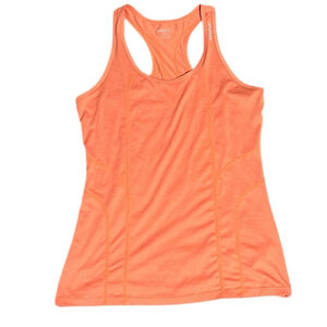 Reebok Orange Racerback Tank Top S